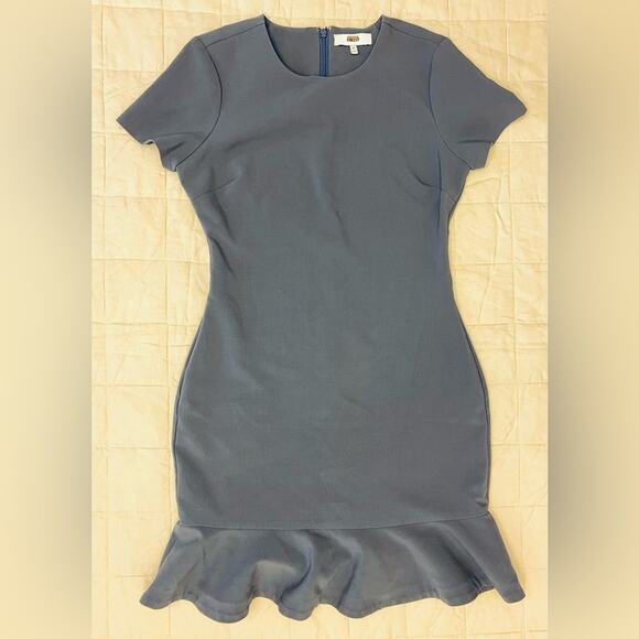 Likely Periwinkle Becket Ruffle Hem Mini Dress Fairycore Cocktail Coquette- 10 - Picture 2 of 12